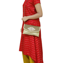 Load image into Gallery viewer, Women's Clutch With 2In1 Jute Eye Stone Design - myStore20202019