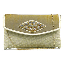 Load image into Gallery viewer, Women's Clutch With 2In1 Jute Eye Stone Design - myStore20202019