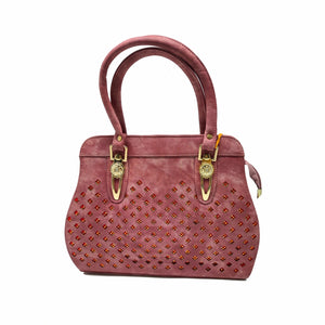 Women's Handbag With Cut Work Design - myStore20202019