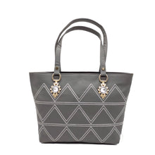 Load image into Gallery viewer, Women&#39;s Handbag With Stone Fitting Zig Zag Design - myStore20202019
