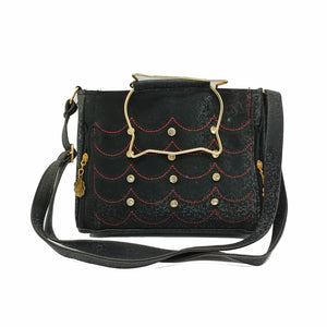 Women's Indian Sling Bag With Cat Handle Stone Fitting Design - myStore20202019
