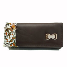 Load image into Gallery viewer, Women's Indian Wallet With Flowers Stripe Bow Fitting Design - myStore20202019