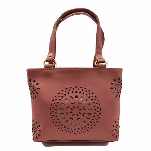 Women's Mini Handbag With Circle CutWork Design - myStore20202019