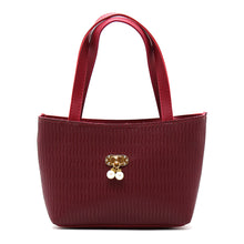 Load image into Gallery viewer, Women's Mini Handbag With Wave Line Pearl Fitting Design - myStore20202019