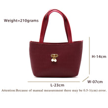 Load image into Gallery viewer, Women&#39;s Mini Handbag With Wave Line Pearl Fitting Design - myStore20202019
