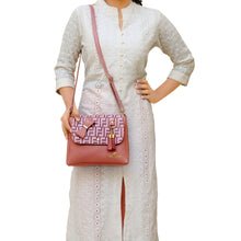 Load image into Gallery viewer, Women's Sling Bag With Flap Bow Jhumka Fitting - myStore20202019
