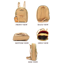 Load image into Gallery viewer, Bow Pattern Double Zip Girls BackPack - myStore20202019
