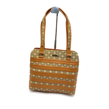 Load image into Gallery viewer, Double Zip Printed Stripes Hand Bag - myStore20202019
