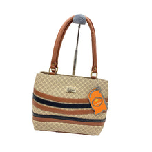 Load image into Gallery viewer, Double Zip Printed Stripes Stylish Hand Bag - myStore20202019
