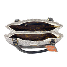 Load image into Gallery viewer, Double Zip Printed Stripes Stylish Hand Bag - myStore20202019
