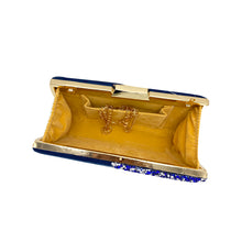Load image into Gallery viewer, Designer Half Front Double Color Stone Frame Clutch - myStore20202019
