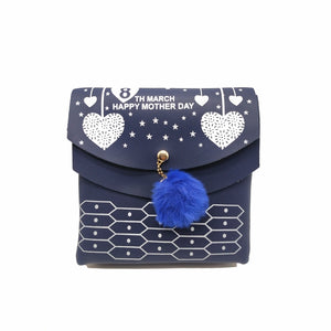 Women's Sling Bag Double Flap Double Heart Print - myStore20202019