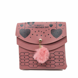 Women's Sling Bag Double Flap Double Heart Print - myStore20202019