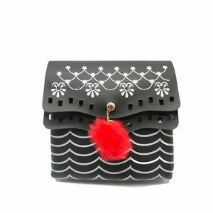 Women's Sling Bag Double Flap Double Pocket Web Print - myStore20202019