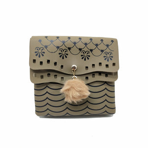Women's Sling Bag Double Flap Double Pocket Web Print - myStore20202019