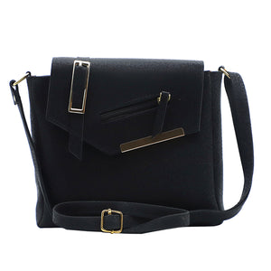 Double Zip Buckle Zip Women Sling Bag - myStore20202019