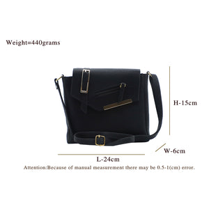 Double Zip Buckle Zip Women Sling Bag - myStore20202019