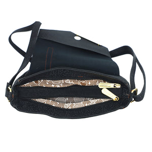 Double Zip Buckle Zip Women Sling Bag - myStore20202019