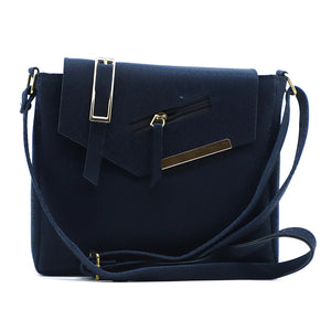 Double Zip Buckle Zip Women Sling Bag - myStore20202019