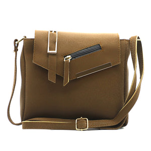 Double Zip Buckle Zip Women Sling Bag - myStore20202019