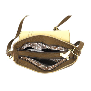 Double Zip Buckle Zip Women Sling Bag - myStore20202019