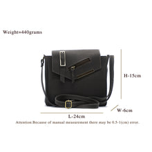 Load image into Gallery viewer, Double Zip Buckle Zip Women Sling Bag - myStore20202019
