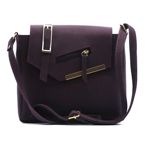 Double Zip Buckle Zip Women Sling Bag - myStore20202019