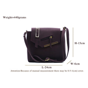 Double Zip Buckle Zip Women Sling Bag - myStore20202019