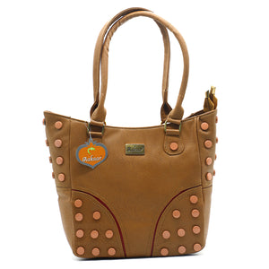 Double Zip Button Fitting Women HandBag - myStore20202019