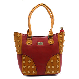 Double Zip Button Fitting Women HandBag - myStore20202019