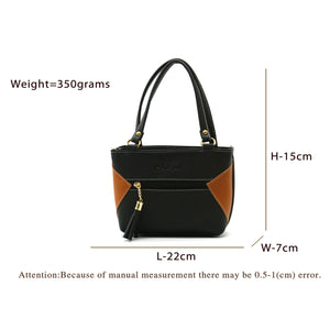 Double Zip Double Color Front Zip Ladies Mini Hand Bag - myStore20202019