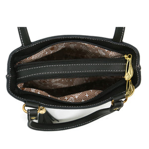 Double Zip Double Color Front Zip Ladies Mini Hand Bag - myStore20202019