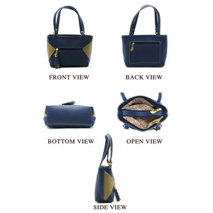 Double Zip Double Color Front Zip Ladies Mini Hand Bag - myStore20202019