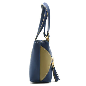 Double Zip Double Color Front Zip Ladies Mini Hand Bag - myStore20202019