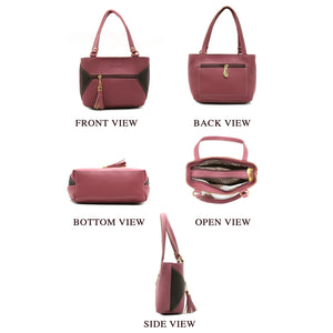 Double Zip Double Color Front Zip Ladies Mini Hand Bag - myStore20202019