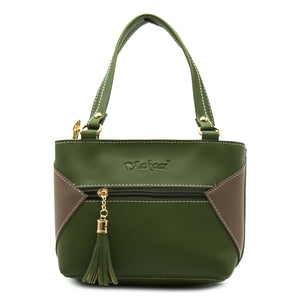 Double Zip Double Color Front Zip Ladies Mini Hand Bag - myStore20202019