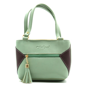 Double Zip Double Color Front Zip Ladies Mini Hand Bag - myStore20202019