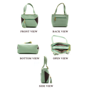 Double Zip Double Color Front Zip Ladies Mini Hand Bag - myStore20202019