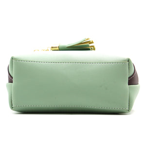 Double Zip Double Color Front Zip Ladies Mini Hand Bag - myStore20202019