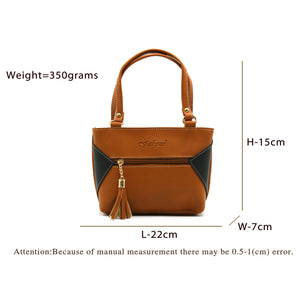 Double Zip Double Color Front Zip Ladies Mini Hand Bag - myStore20202019