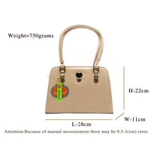 Double Zip Double Heart Fitting Jelly Ladies HandBag - myStore20202019