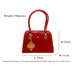 Double Zip Double Heart Fitting Jelly Ladies HandBag - myStore20202019