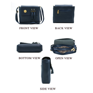 Double Zip Double Jhumkha Women Sling Bag - myStore20202019