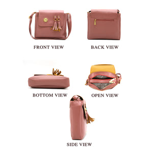 Double Zip Double Jhumkha Women Sling Bag - myStore20202019