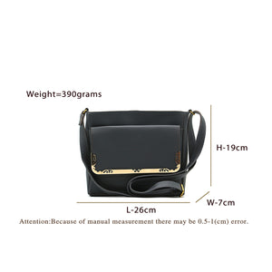 DoubBagle Zip Flap Frame Plain Women Sling - myStore20202019