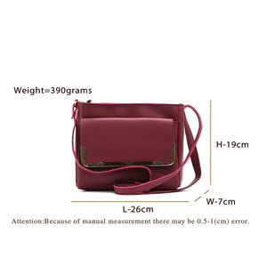 DoubBagle Zip Flap Frame Plain Women Sling - myStore20202019