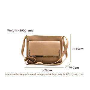 DoubBagle Zip Flap Frame Plain Women Sling - myStore20202019