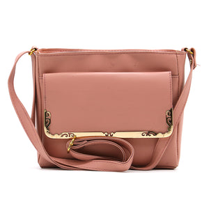 DoubBagle Zip Flap Frame Plain Women Sling - myStore20202019