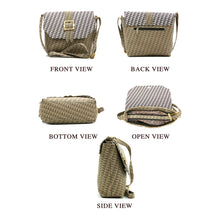 Load image into Gallery viewer, Double Zip F print Flap Buckle Women Sling Bag - myStore20202019

