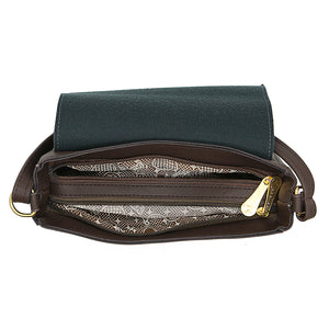 Double Zip Frame Bow Fitting Women Sling Bag - myStore20202019